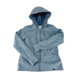 American Giant Hoodie Womens Medium Blue Classic Full Zip Sweatshirt Hooded